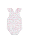 Baby Girl Butterflies Print Ruffle Bubble